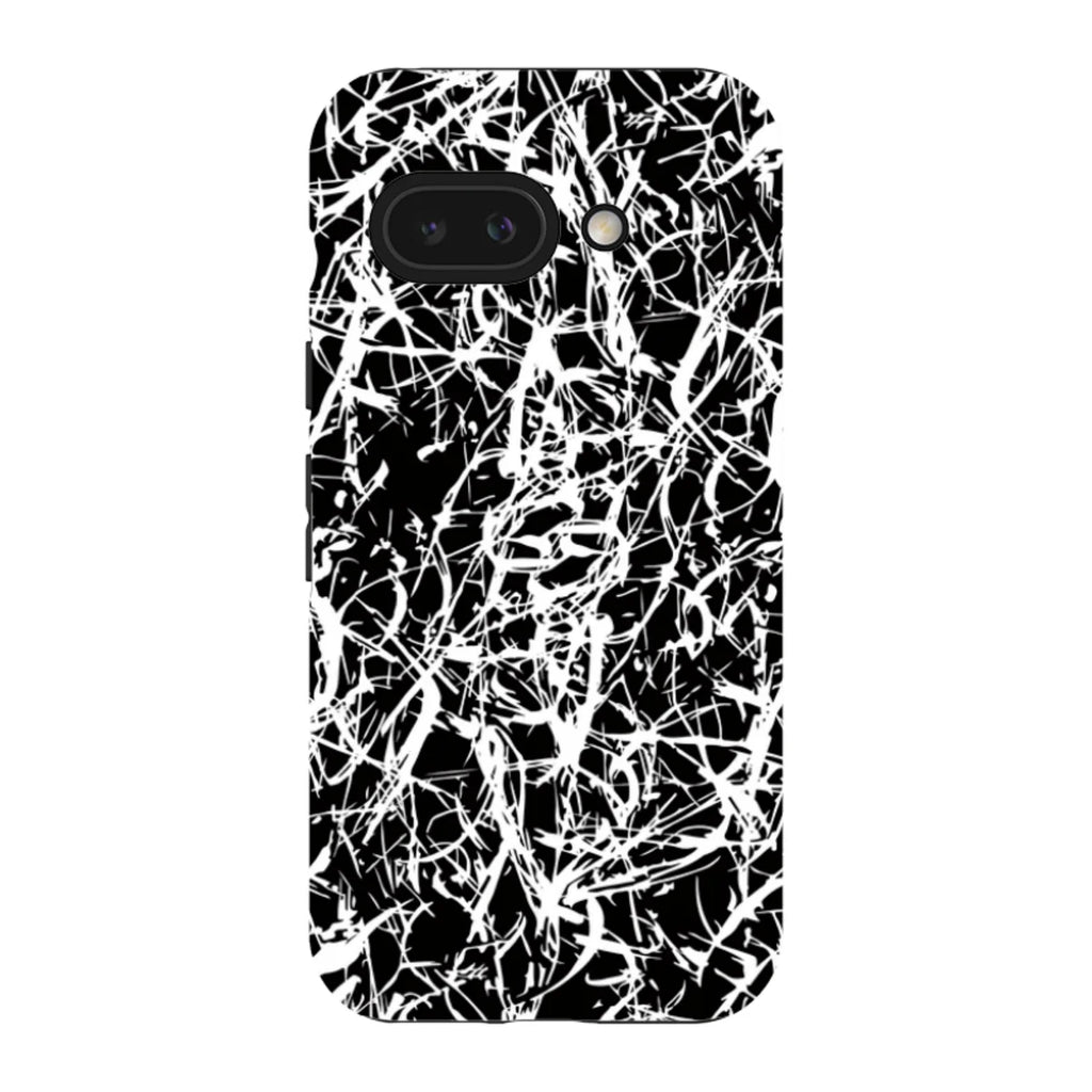Black-White Grunge — Pixel 9A Tough Case — Finnaij
