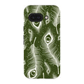 Feathers in Bloom Army Green — Pixel 9A Tough Case — Finnaij