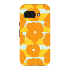 Bold Floral Orange — Pixel 9A Tough Case — Finnaij