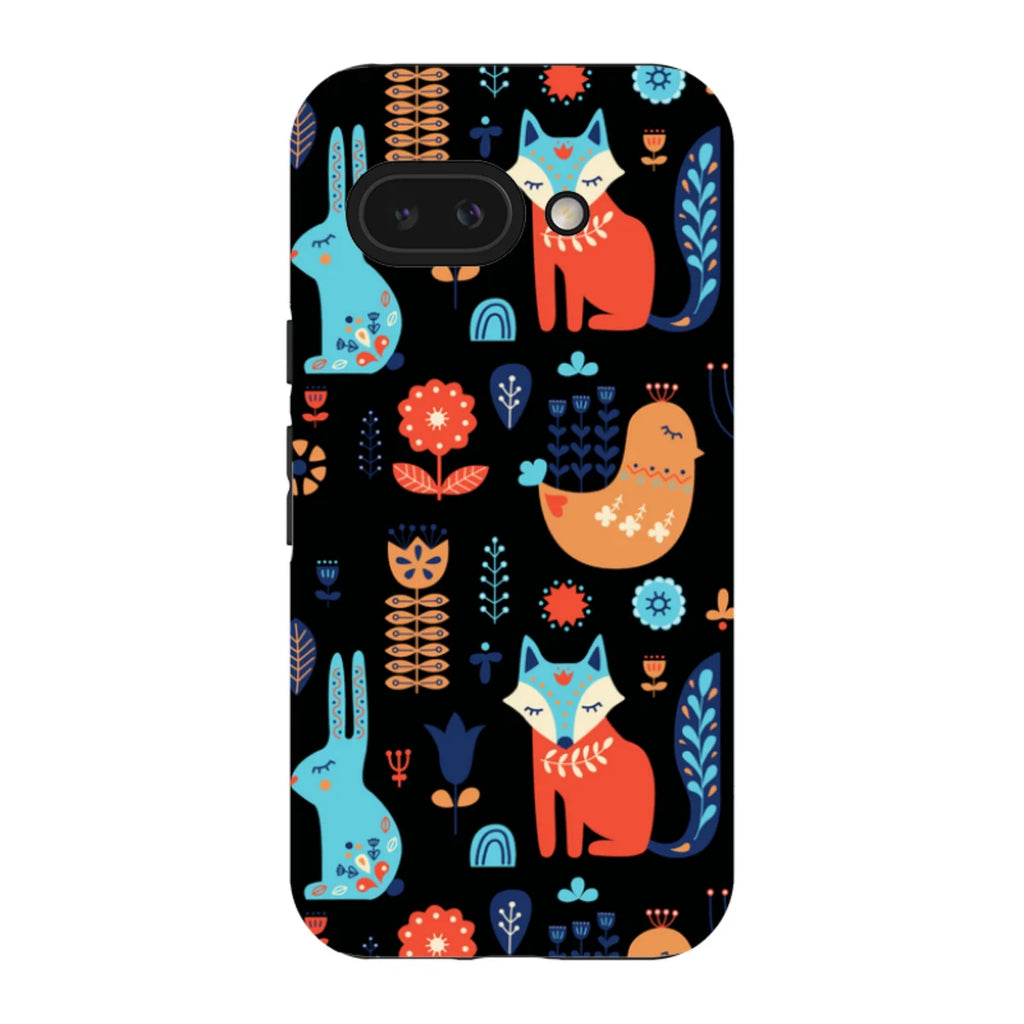 Nordic Ornament Black — Pixel 9A Tough Case — Finnaij