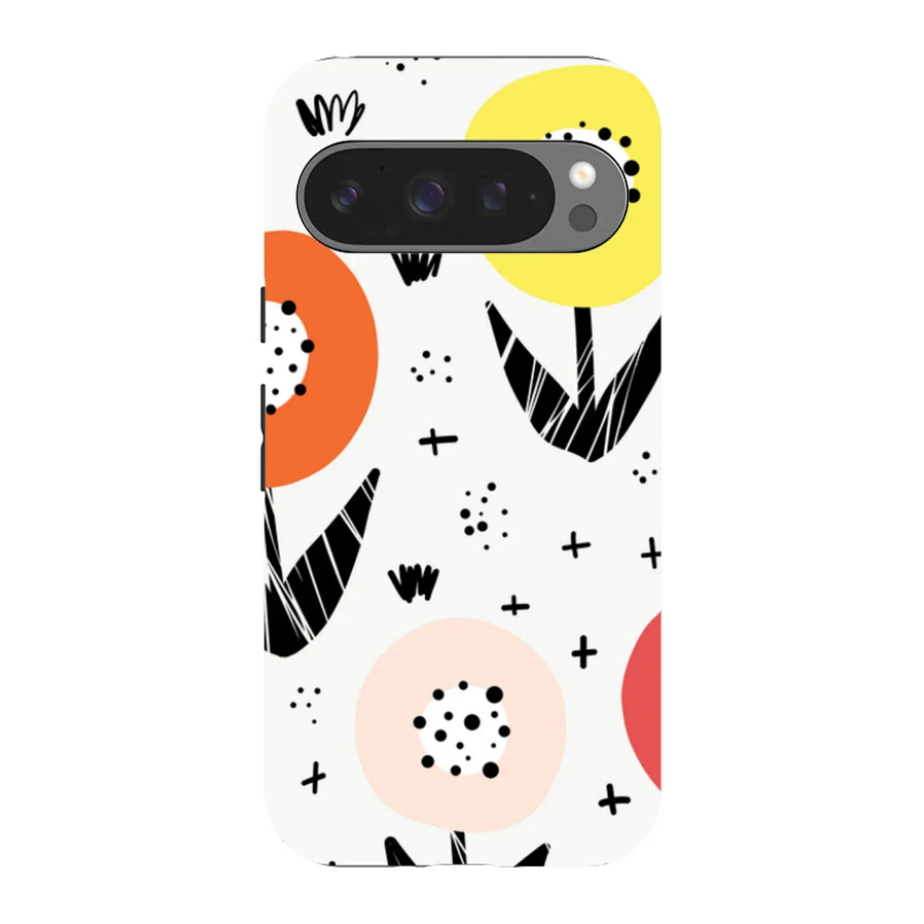 Botanical Doodle — Pixel 9 Pro Tough Case — Finnaij