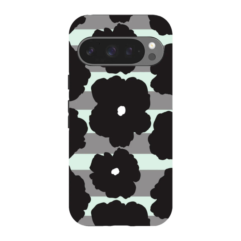 Bold Floral Black — Pixel 9 Pro Tough Case — Finnaij