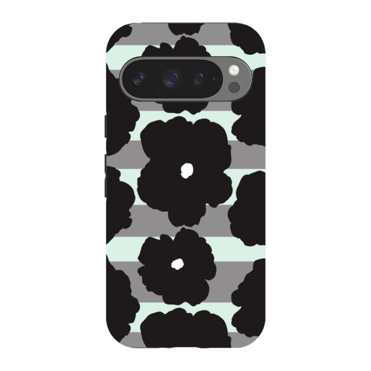 Bold Floral Black — Pixel 9 Pro Tough Case — Finnaij
