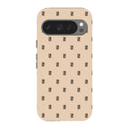 Monogram Beige Harvest — Pixel 9 Pro Tough Case — Finnaij