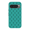 Monogram Teal — Pixel 9 Pro Tough Case — Finnaij