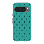 Monogram Teal — Pixel 9 Pro Tough Case — Finnaij
