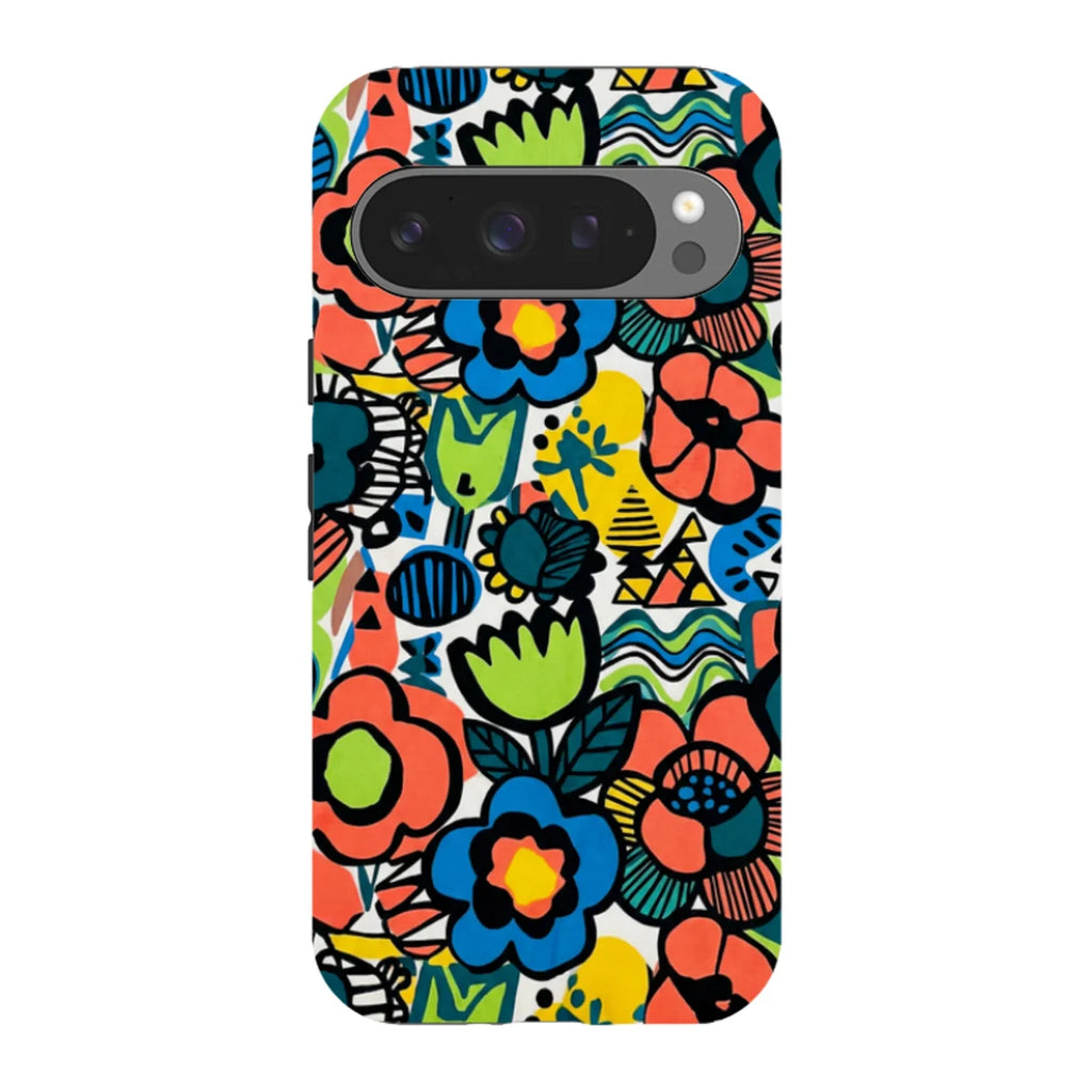 Floral Street Nordic by Salla Niemi — Pixel 9 Pro Tough Case — Finnaij