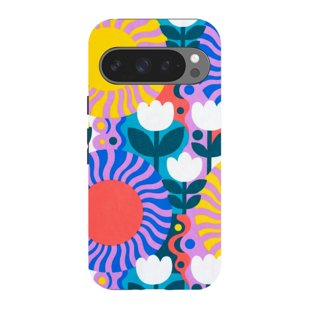 Midnight Sun Mod Bloom by Salla Niemi — Pixel 9 Pro Tough Case — Finnaij