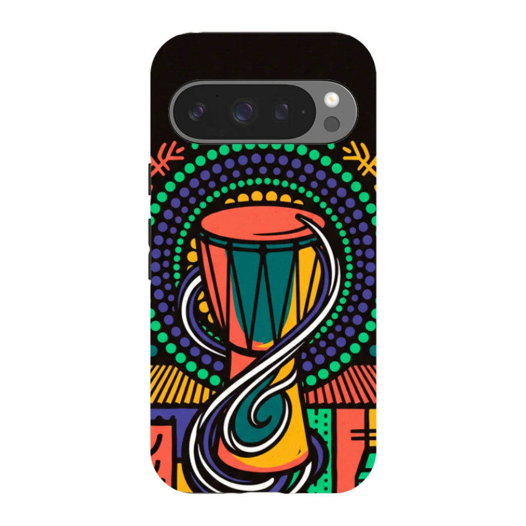 Talking Drum Halo by Ada Okoye — Pixel 9 Pro Tough Case — Finnaij