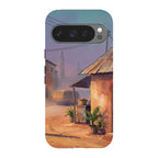 City Edge Quiet Street by Tobi Akinyemi — Pixel 9 Pro Tough Case — Finnaij