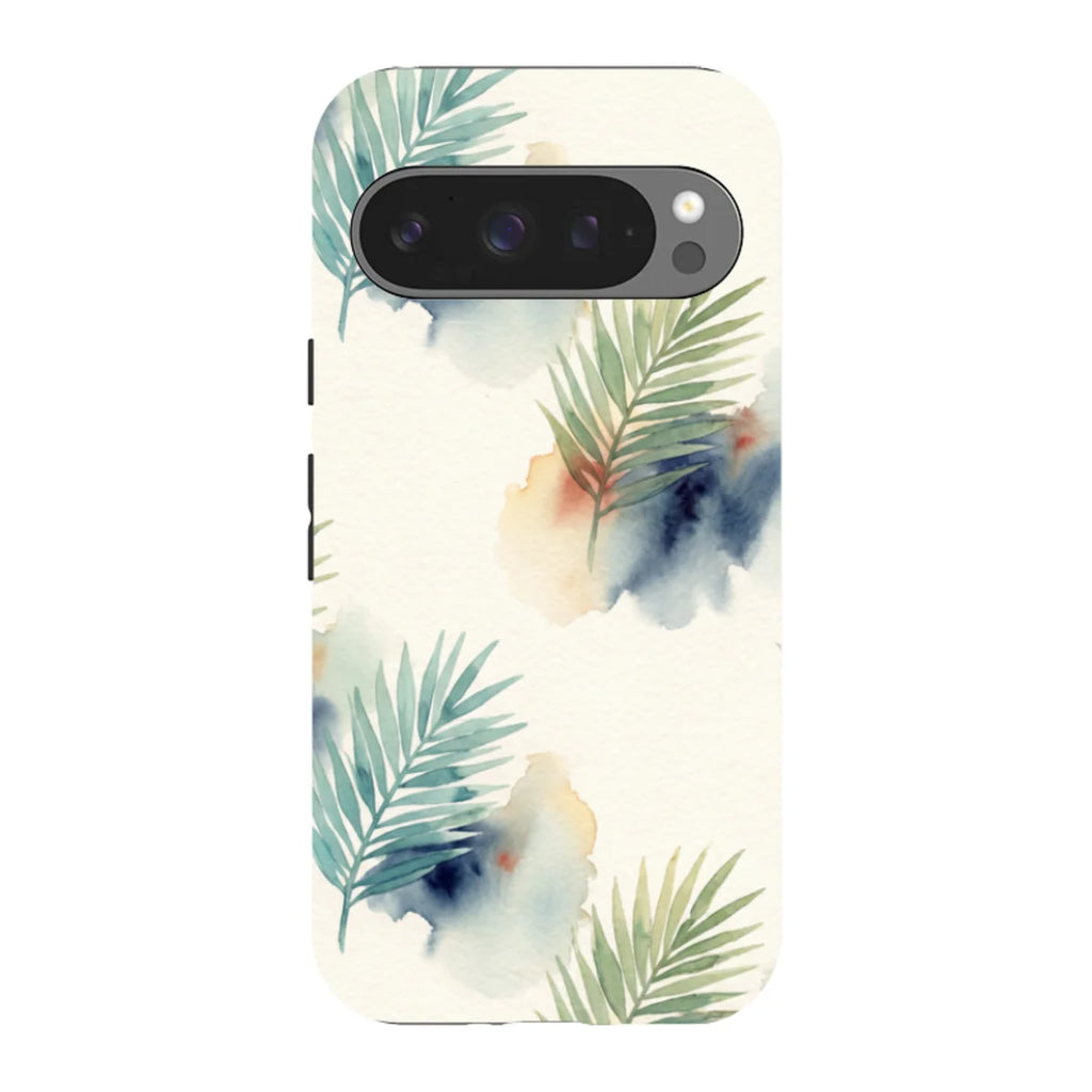 Palm Frond Breeze Pattern by Tobi Akinyemi — Pixel 9 Pro Tough Case — Finnaij