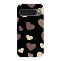 White & Black Hearts — Pixel 9 Pro XL Tough Case — Finnaij