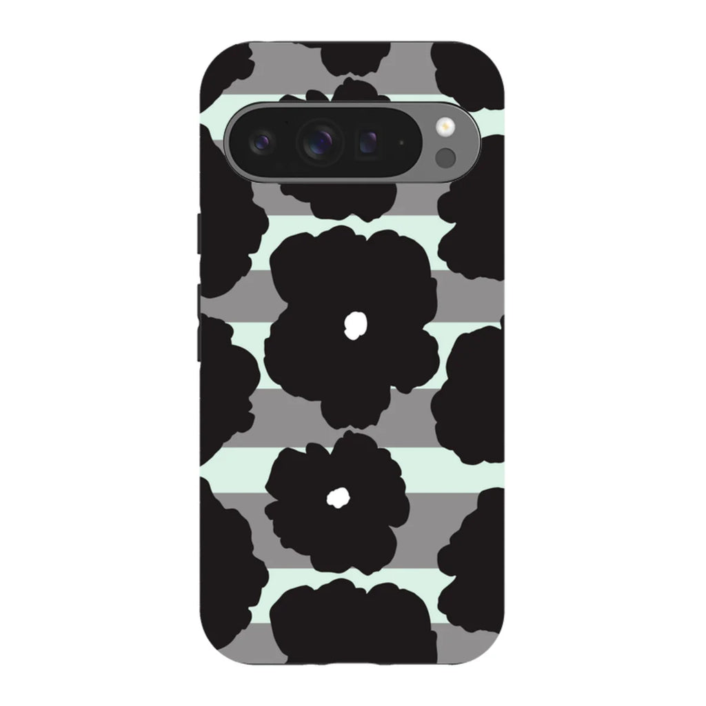 Bold Floral Black — Pixel 9 Pro XL Tough Case — Finnaij