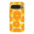 Bold Floral Orange — Pixel 9 Pro XL Tough Case — Finnaij