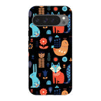 Nordic Ornament Black — Pixel 9 Pro XL Tough Case — Finnaij