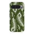 Feathers in Bloom Army Green — Pixel 9 Pro XL Tough Case — Finnaij