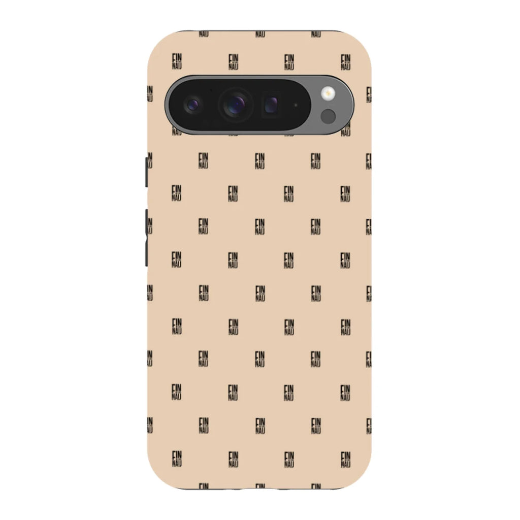 Monogram Beige Harvest — Pixel 9 Pro XL Tough Case — Finnaij