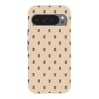 Monogram Beige Harvest — Pixel 9 Pro XL Tough Case — Finnaij