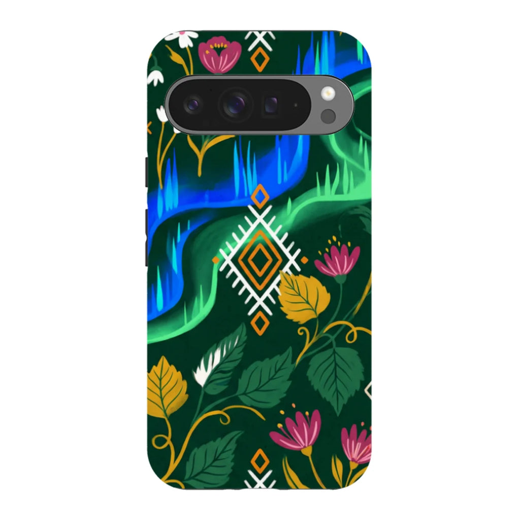 Aurora Birch Bloom by Aino Kallio — Pixel 9 Pro XL Tough Case — Finnaij