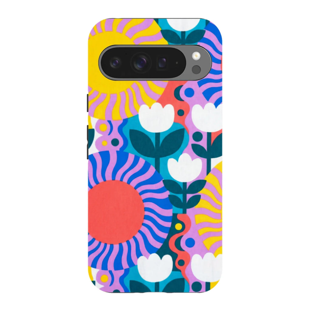 Midnight Sun Mod Bloom by Salla Niemi — Pixel 9 Pro XL Tough Case — Finnaij