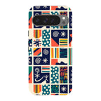 Coastal Indigo Tiles by Ada Okoye — Pixel 9 Pro XL Tough Case — Finnaij