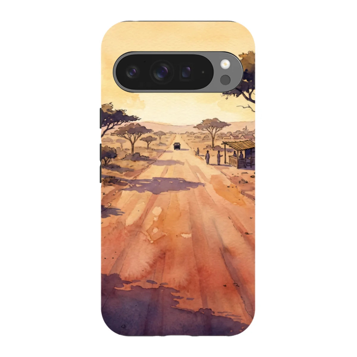 Laterite Road Golden Hour by Tobi Akinyemi — Pixel 9 Pro XL Tough Case — Finnaij