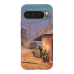 City Edge Quiet Street by Tobi Akinyemi — Pixel 9 Pro XL Tough Case — Finnaij