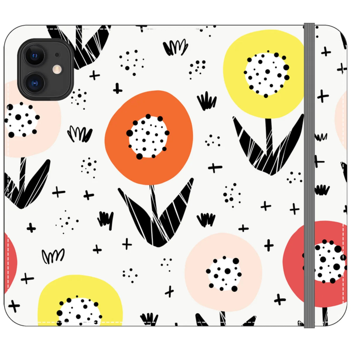Botanical Doodle — iPhone 11 Wallet Case — Finnaij