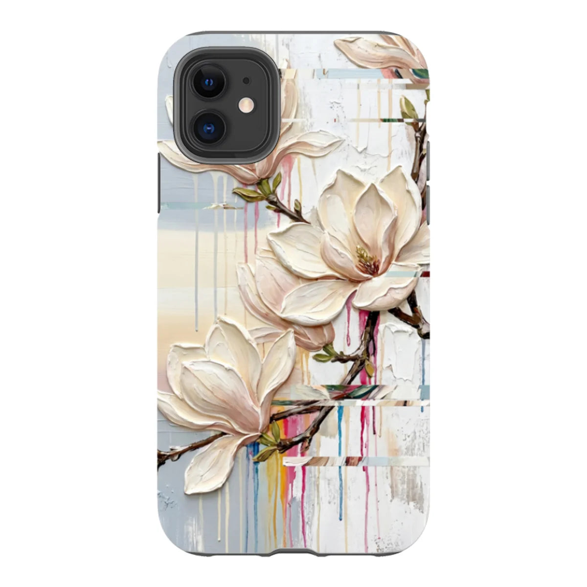 Magnolia Branches by Frida Lövström — iPhone 11 Tough Case — Finnaij
