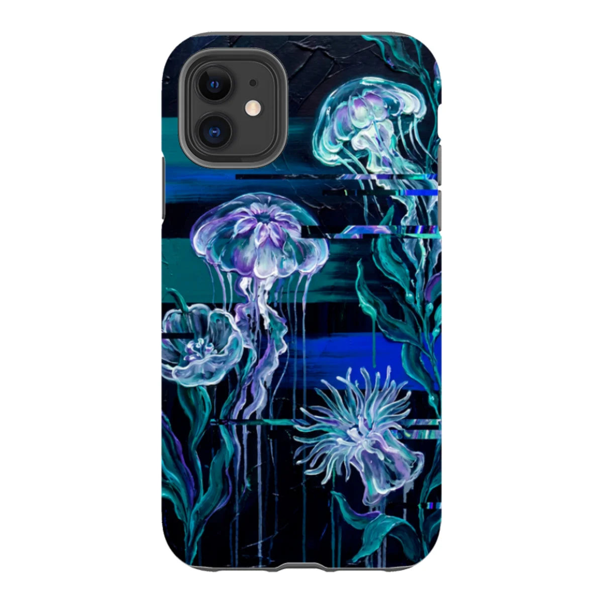 Deep-Sea Underwater Botanical Fantasy by Frida Lövström — iPhone 11 Tough Case — Finnaij