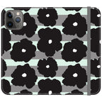 Bold Floral Black — iPhone 11 Pro Wallet Case — Finnaij