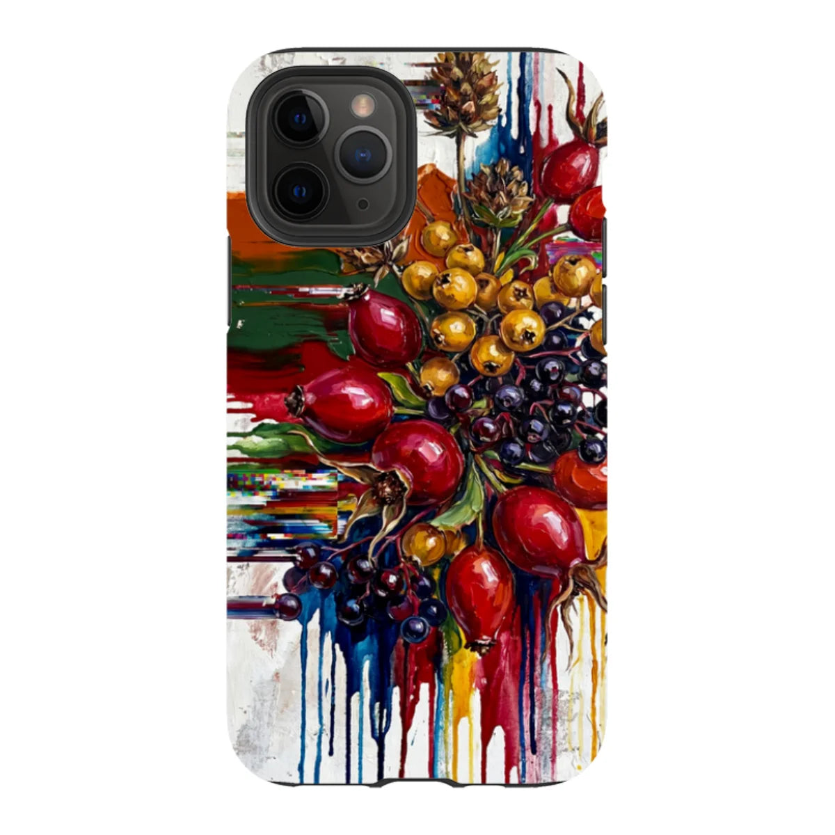 Autumn Berries and Botanicals by Frida Lövström — iPhone 11 Pro Tough Case — Finnaij