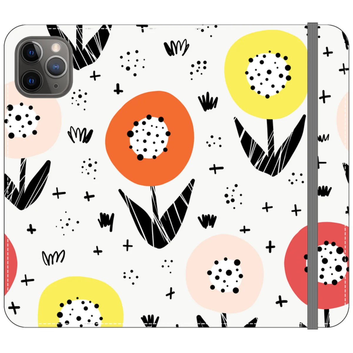 Botanical Doodle — iPhone 11 Pro Max Wallet Case — Finnaij
