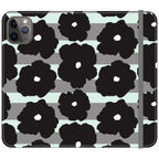 Bold Floral Black — iPhone 11 Pro Max Wallet Case — Finnaij