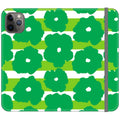 Bold Floral Green Vegan Leather — iPhone 11 Pro Max Wallet Case — Finnaij