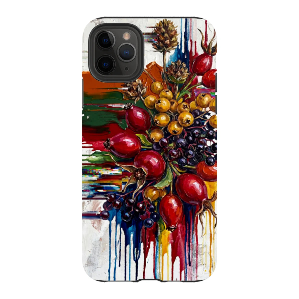 Autumn Berries and Botanicals by Frida Lövström — iPhone 11 Pro Max Tough Case — Finnaij
