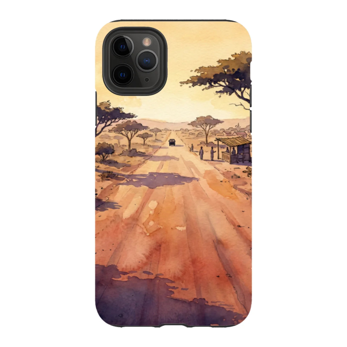 Laterite Road Golden Hour by Tobi Akinyemi — iPhone 11 Pro Max Tough Case — Finnaij