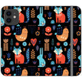 Nordic Ornament Black Vegan Leather — iPhone 12 Wallet Case — Finnaij