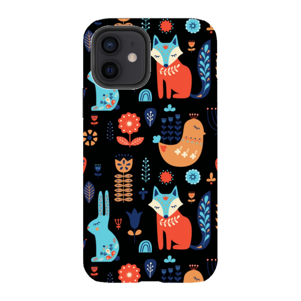 Nordic Ornament Black — iPhone 12 Tough Case — Finnaij