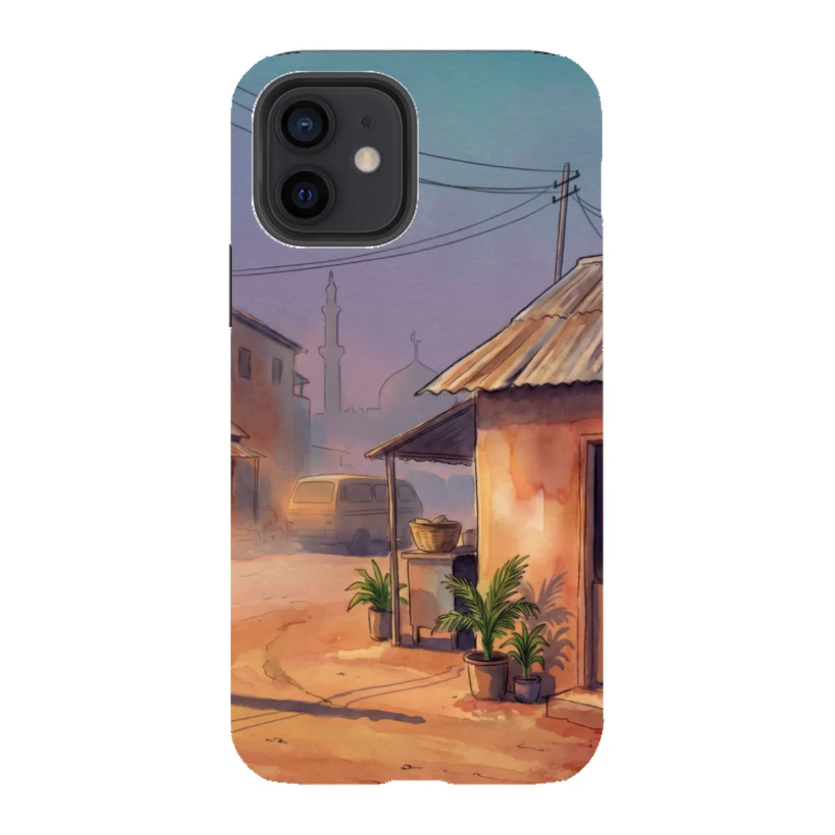 City Edge Quiet Street by Tobi Akinyemi — iPhone 12 Tough Case — Finnaij
