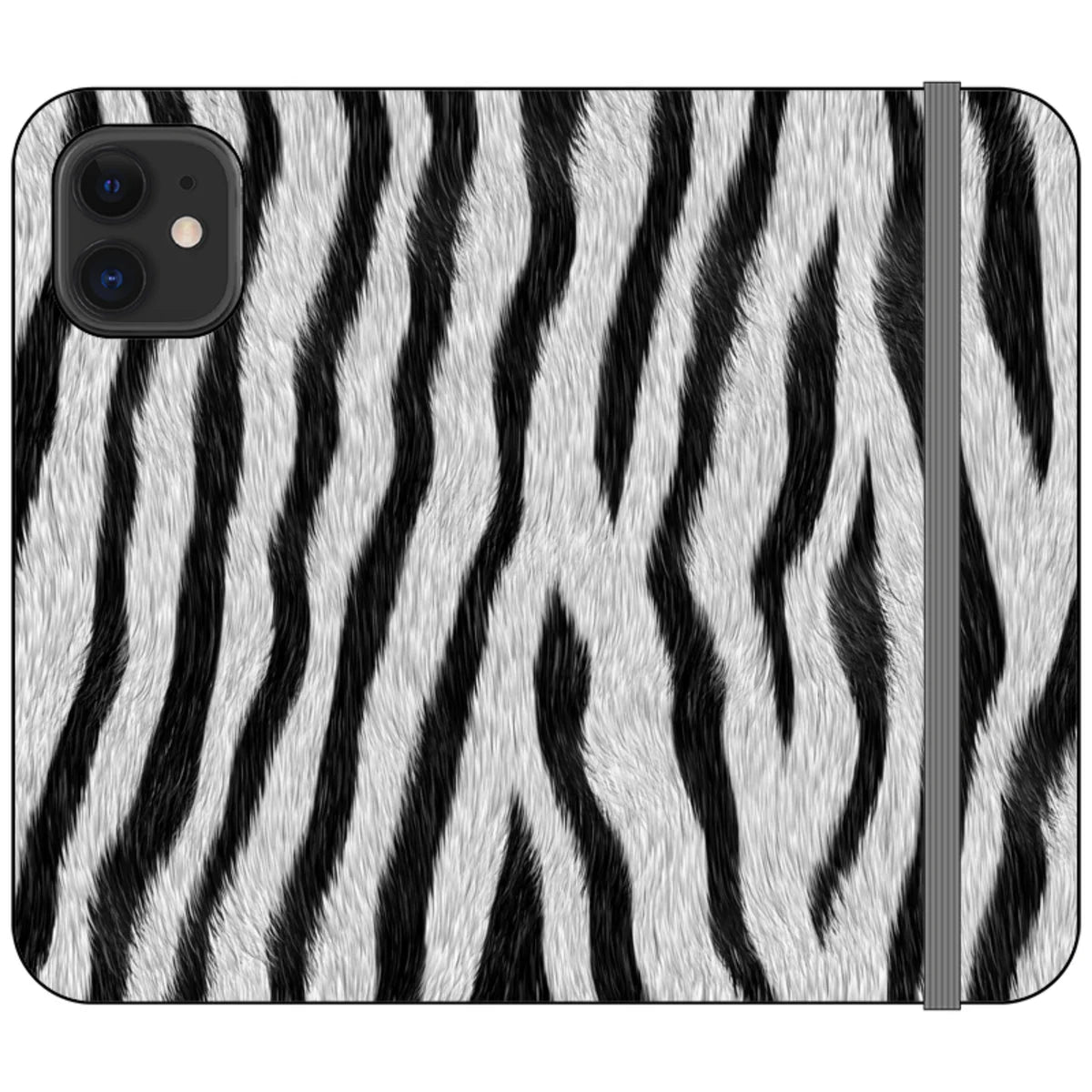 Zebra Groove — iPhone 12 Mini Wallet Case — Finnaij