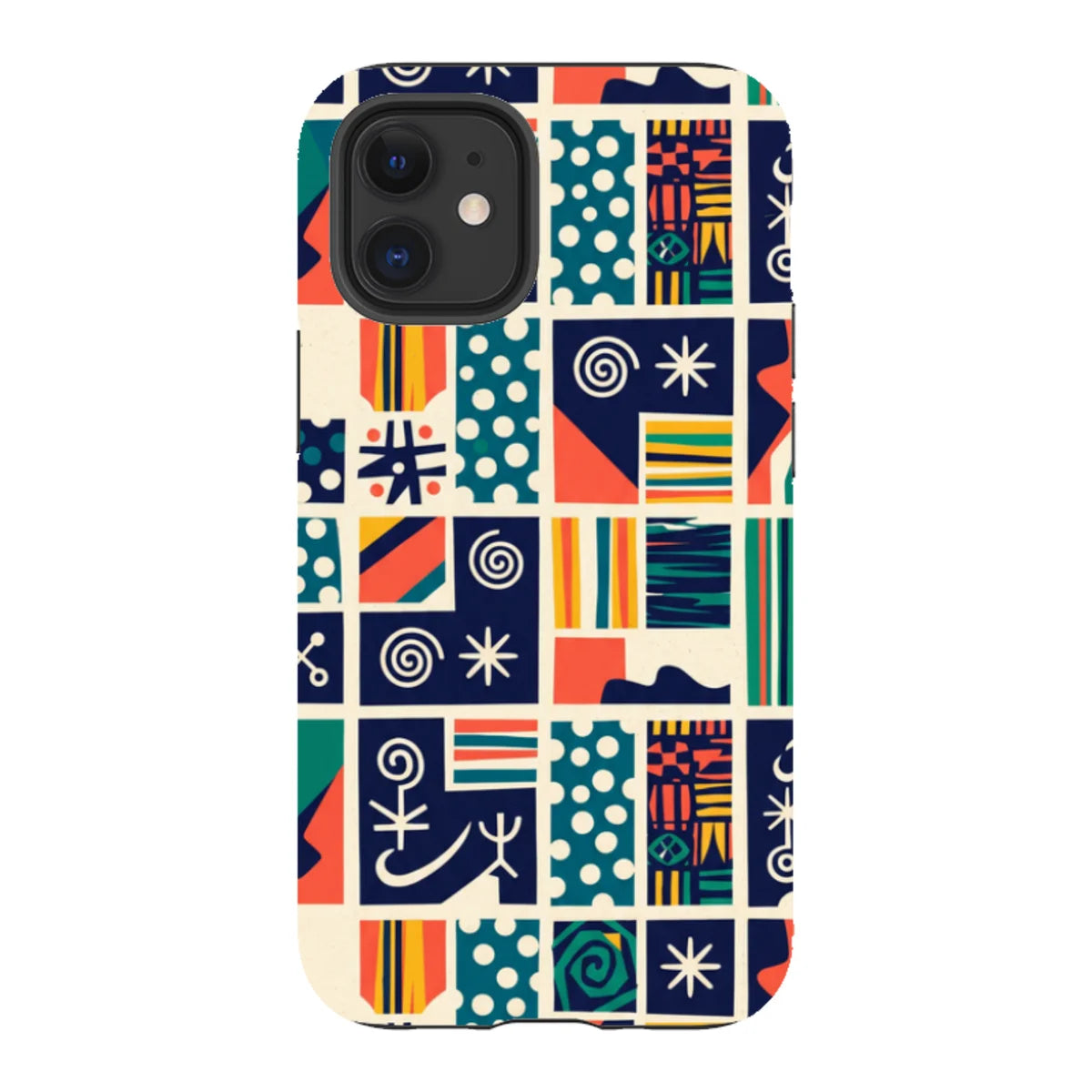 Coastal Indigo Tiles by Ada Okoye — iPhone 12 Mini Tough Case — Finnaij