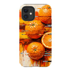 Oranges and Citrus Still Life by Frida Lövström — iPhone 12 Mini Tough Case — Finnaij