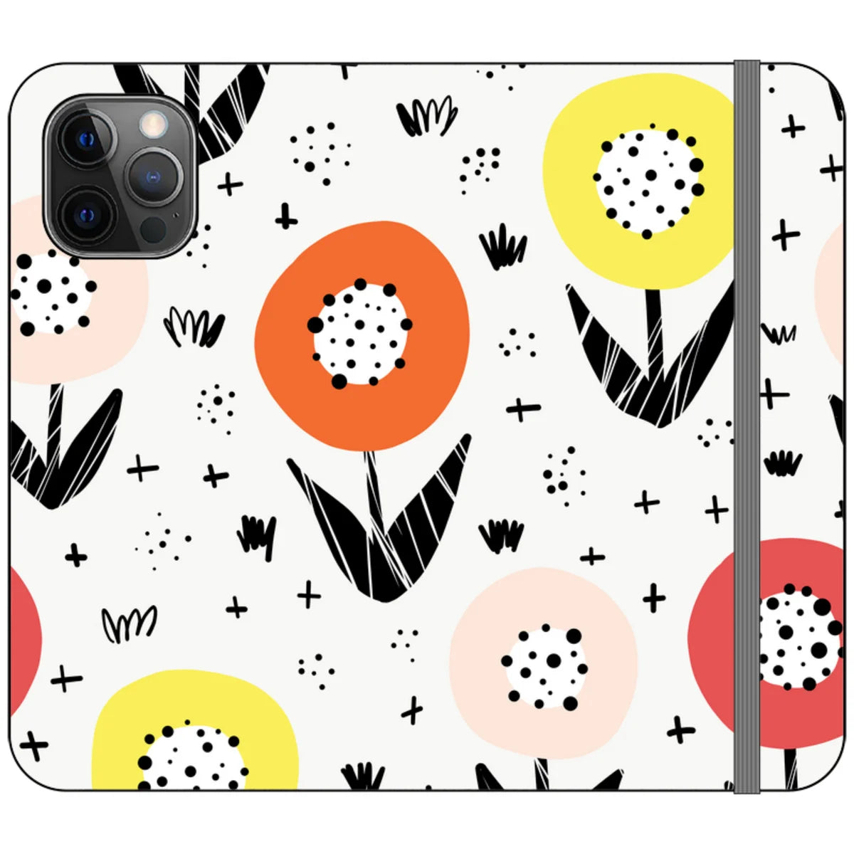 Botanical Doodle — iPhone 12 Pro Wallet Case — Finnaij