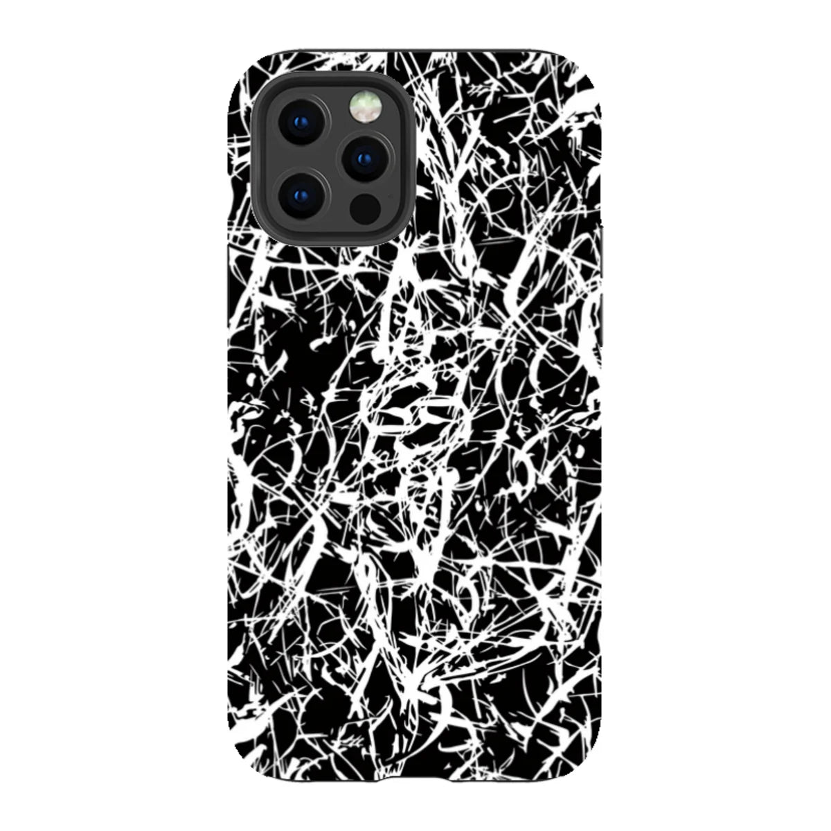 Black-White Grunge — iPhone 12 Pro Tough Case — Finnaij