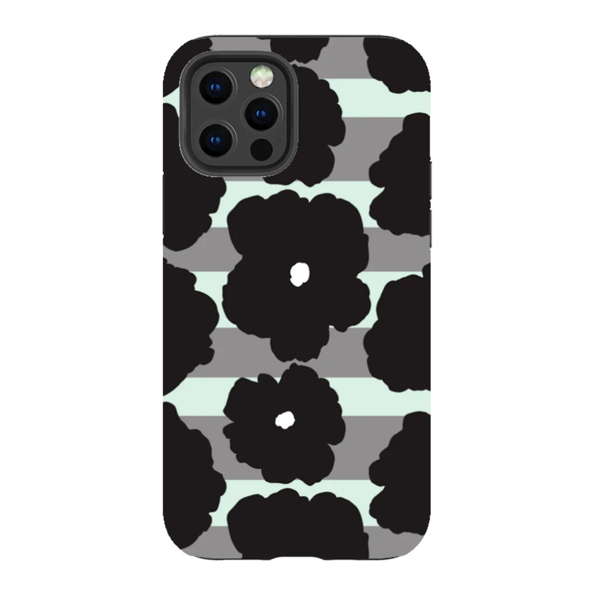 Bold Floral Black — iPhone 12 Pro Tough Case — Finnaij