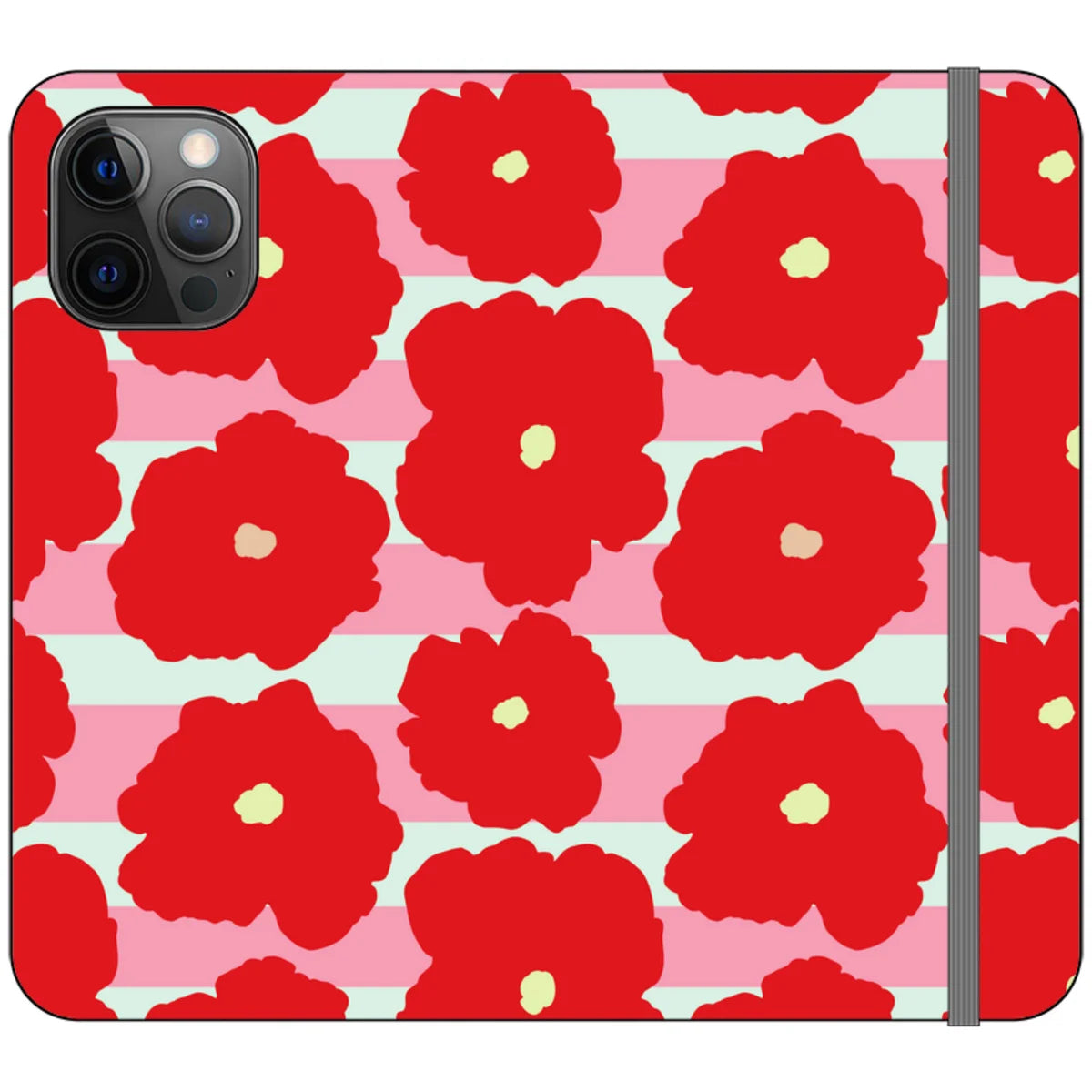 Bold Floral — iPhone 12 Pro Max Wallet Case — Finnaij