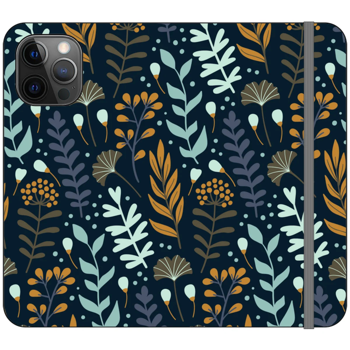 Wild Floral Vegan Leather — iPhone 12 Pro Max Wallet Case — Finnaij