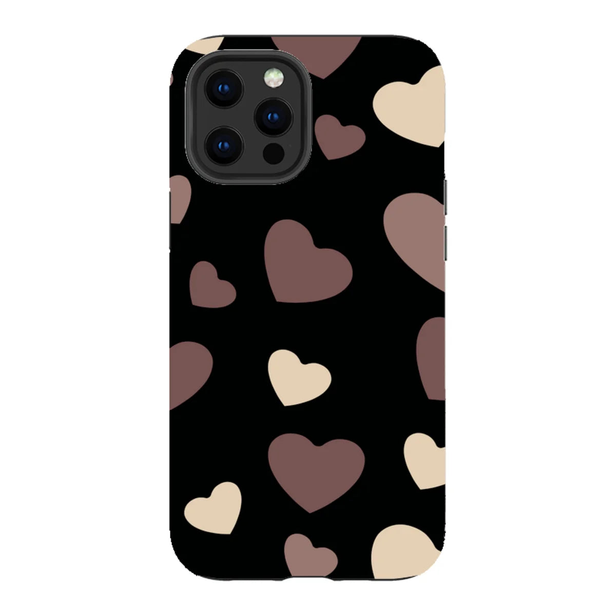 White & Black Hearts — iPhone 12 Pro Max Tough Case — Finnaij