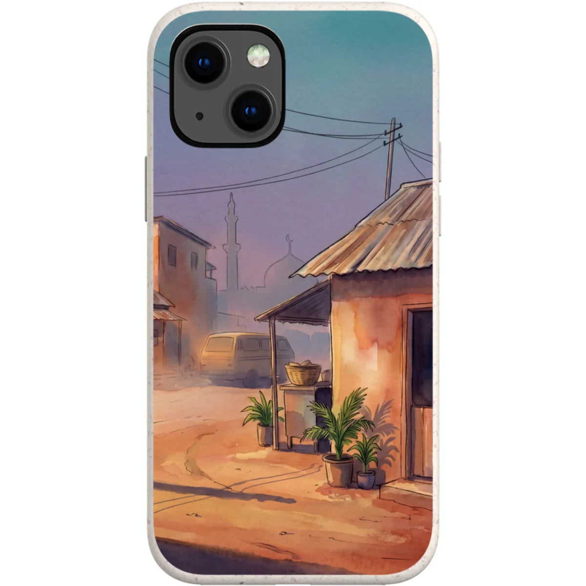 City Edge Quiet Street by Tobi Akinyemi — iPhone 13 iPhone Bio-degradable Case — Finnaij